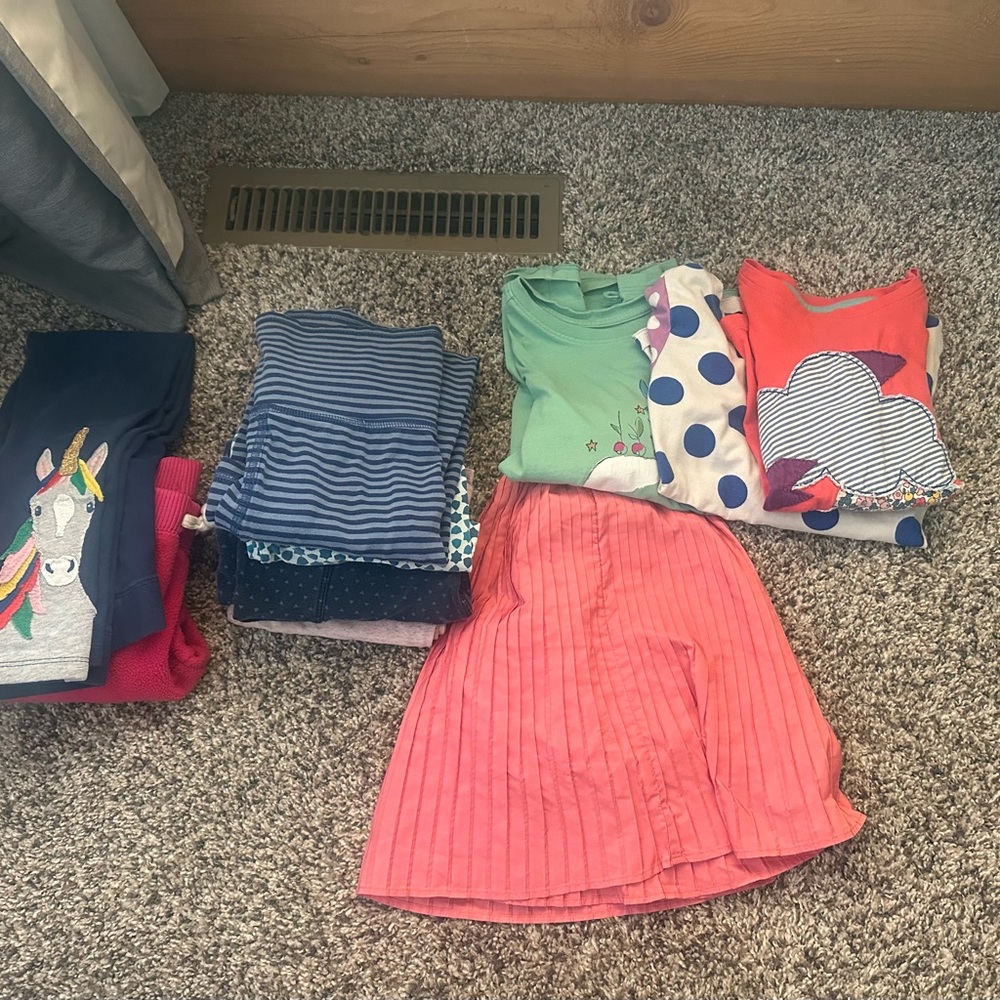 Pink Striped Kids Skirt